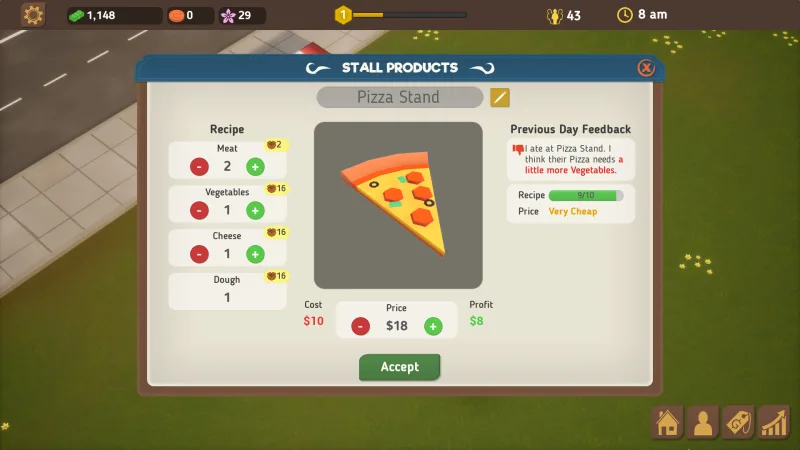 Food Park Manager v1.0.1 (TENOKE Release) gameplay screenshot 3