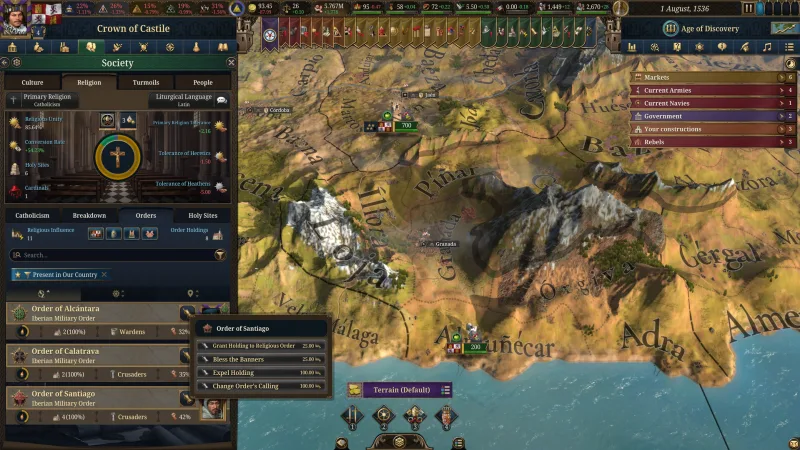 Europa Universalis V Across The Pillars gameplay screenshot 3