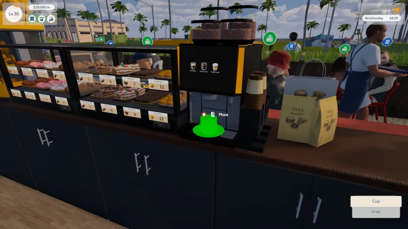 Cafe Business Manager v0.6.8 Build 23555789 gameplay screenshot 3