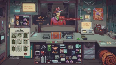 Probably Stolen Cyberpunk Shopkeeper Sim gameplay screenshot 1