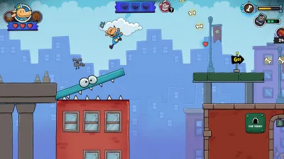 Dog Man Bark in Action gameplay screenshot 1