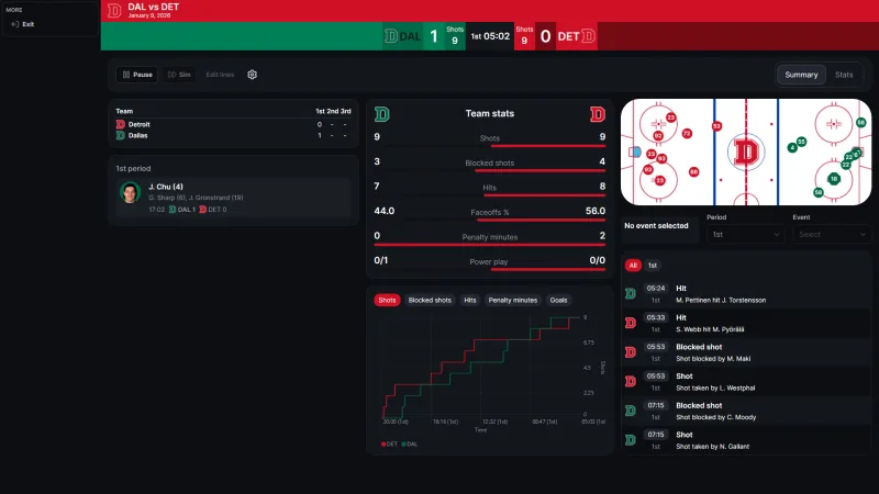 Hockey Legacy Manager 27 gameplay screenshot 3