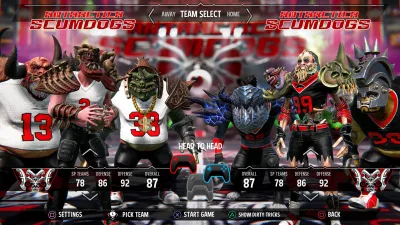 Mutant Football League 2 gameplay screenshot 1