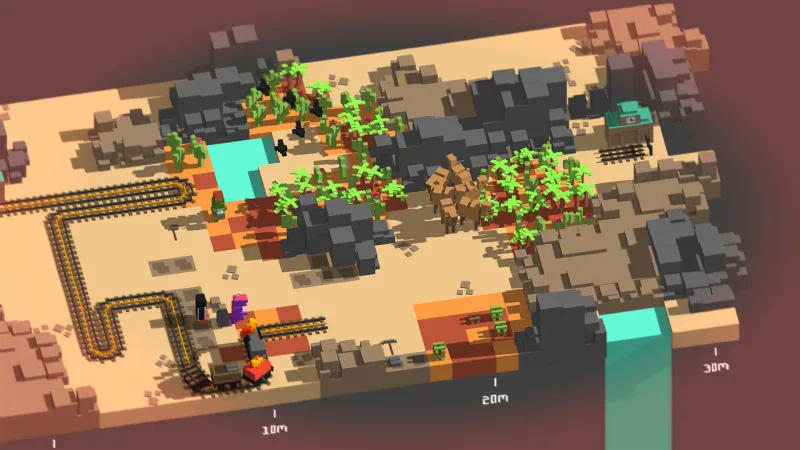 Unrailed! Build 24389330 (RUNE) gameplay screenshot 3
