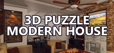 3D PUZZLE Modern House Build 8172120 - TiNYiSO cover art