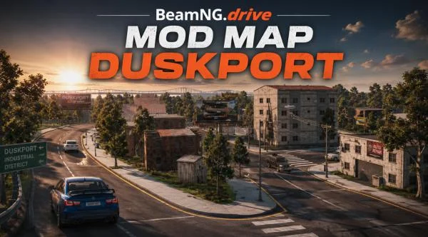 BeamNG.drive - Mod Map Duskport v0.1.6 (0.38.x) cover art