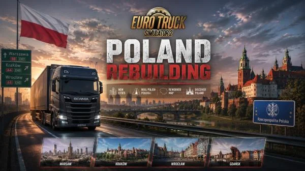 Download Poland Rebuilding v2.6.4 for Euro Truck Simulator 2